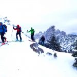 Skitour-Bayernduett-Teil-2----beim-Rotwandhaus-mit-Blick-zu-den-Ruchenköpfen