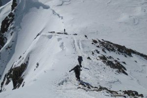 Skitour-Ötztaler-Wildspitz---Aufstieg-am-Gifpelgrat