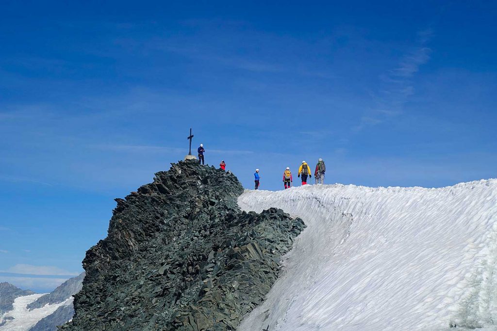 4000er-für-Einsteiger---Gipfelgrat-Allalinhorn