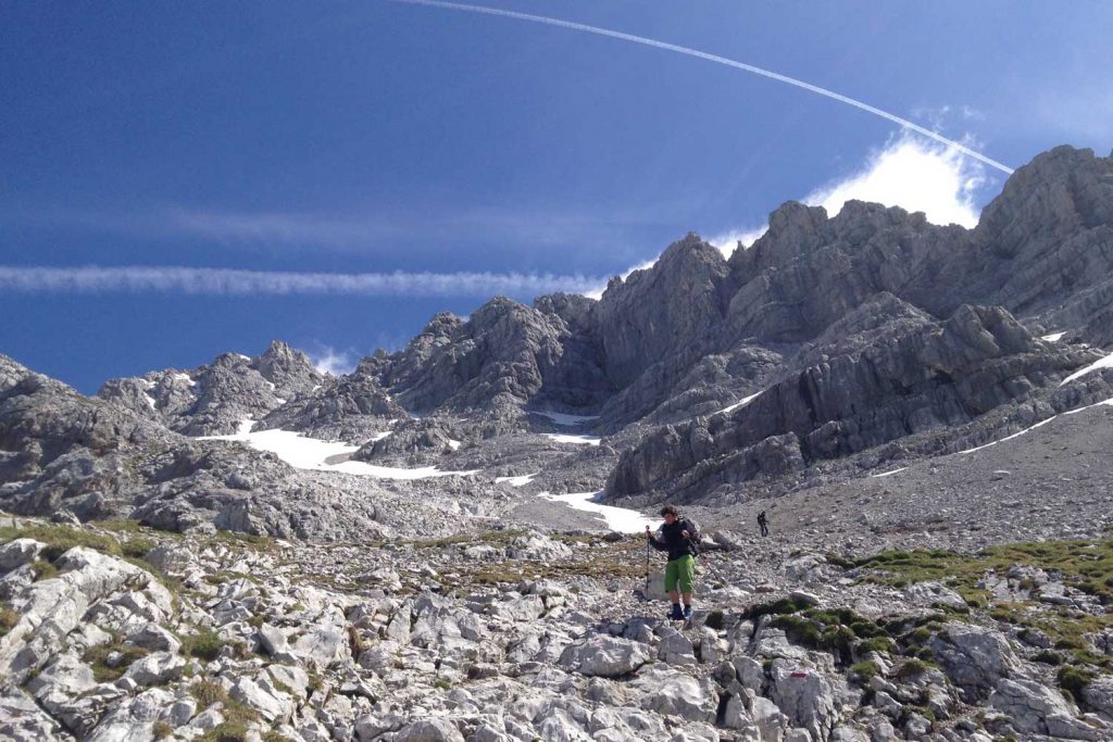 Wanderung - Watzmann König der Berchtesgadener - Abstieg von der Südspitze