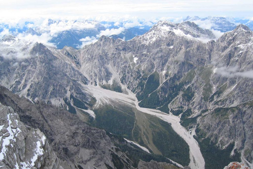 Wanderung - Watzmann König der Berchtesgadener - Blick ins Wimbachgries