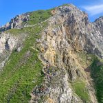 Mittenwalder-Klettersteig---Blick-zurück-zum-Einstieg