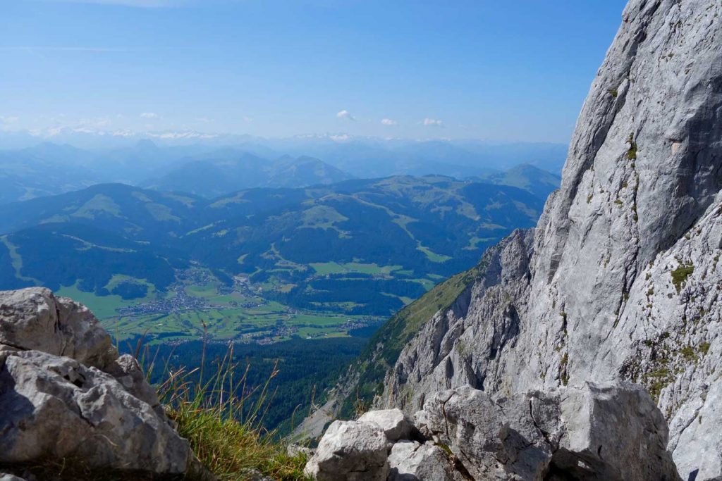 Kopftörlgrat-im-Wilden-Kaiser---Blick-zum-Alpenhauptkamm