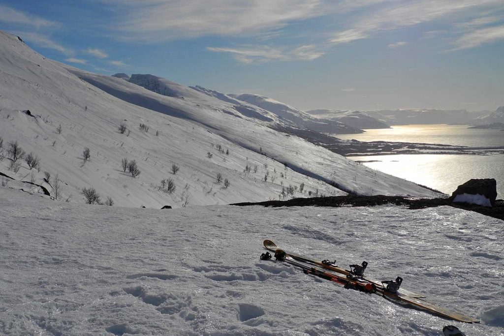 Skitouren-Norwegen-Lyngenalps---Abendlicht