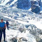 Spaghetti-Runde-im-Wallis---Abstieg-über-den-Grenzgletscher-zur-Monte-Rosa-Hütte