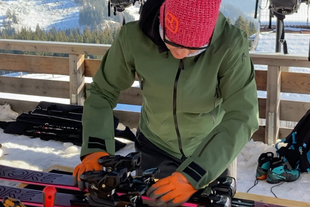 Skitouren Testtage mit Head und Ortovox - Materialeinstellung