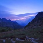 Klettersteige-und-Wandern-im-Rosengarten---Abenddämmerung-im-Rosengarten