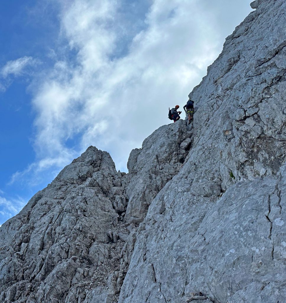 Eisenzeit---Zugspitze-mit-Bergführer---letzte-Seillänge