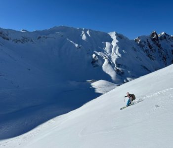 Skitouren im Kleinwalsertal - In der Abfahrt