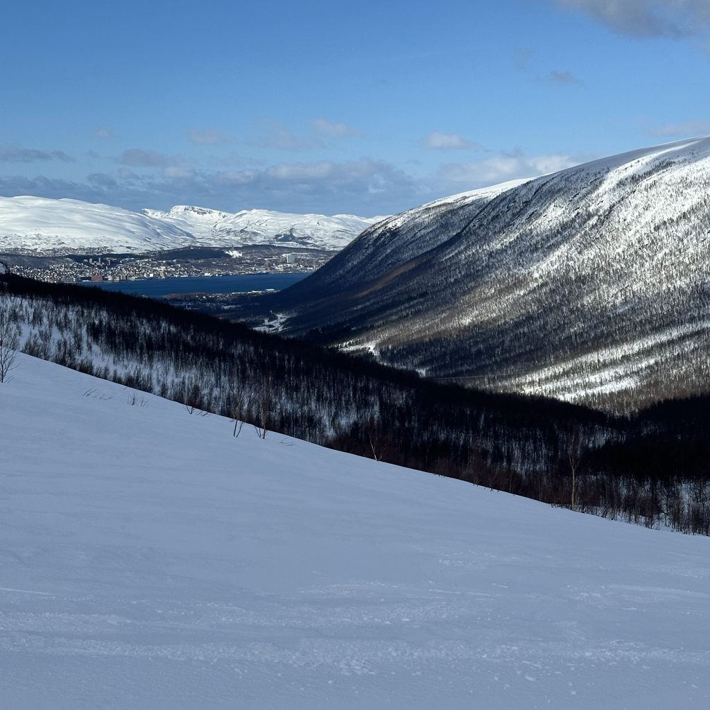 Skitouren Norwegen - Lyngenalpen - Abfahrt nach Tromsö